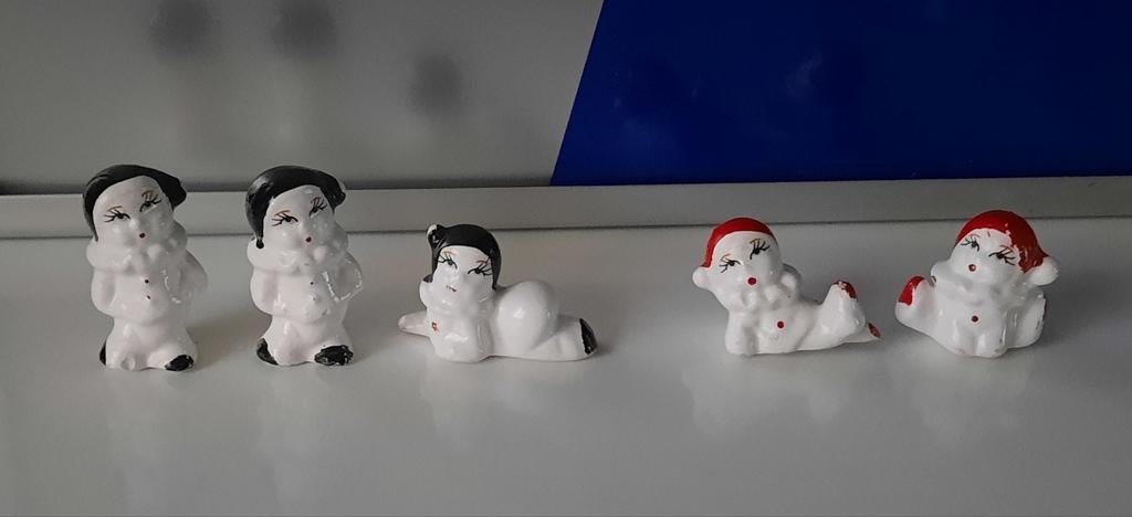 Décoration : figurines Pierrot vintage, Enlèvement ou Envoi, Utilisé