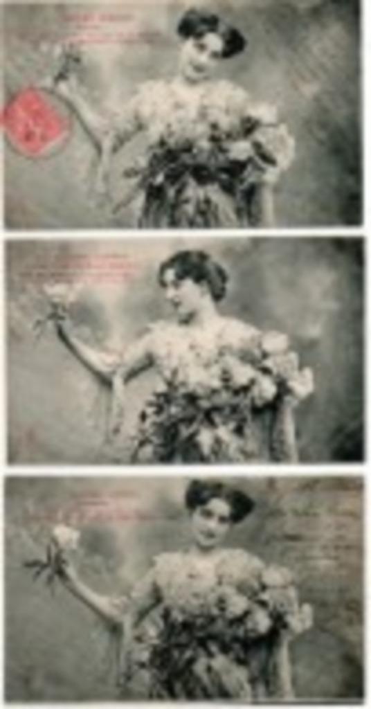 femmes vieille carte fantaisie par 3, Collections, Enlèvement ou Envoi, Autres thèmes