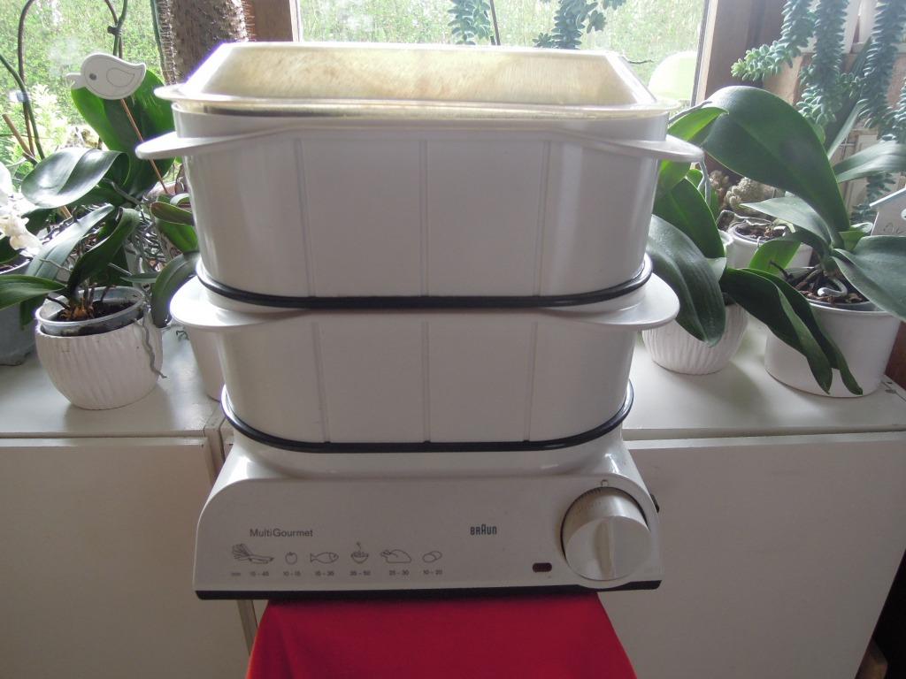 stoomkoker Braun type 3216 Multi Gourmet met 11 onderdelen, Elektronische apparatuur, Ophalen of Verzenden, Gebruikt