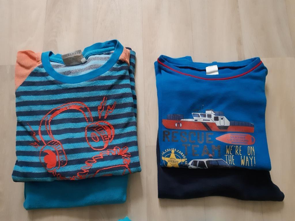 3 kinderpyjama's maat 110-116, Ophalen, Zo goed als nieuw, Jongen, Nacht- of Onderkleding
