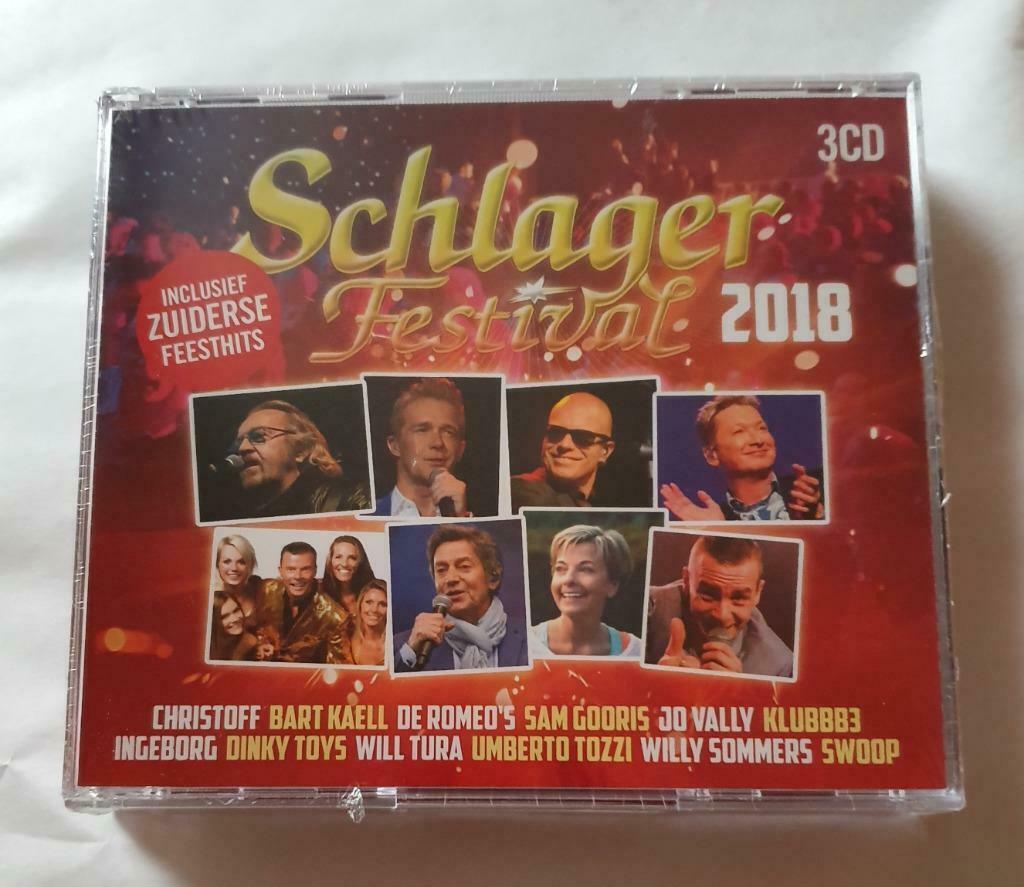Schlagerfestival 2018 (Coffret 3 CD) neuf sous blister, Cd's en Dvd's, Ophalen of Verzenden, Nieuw in verpakking, Boxset