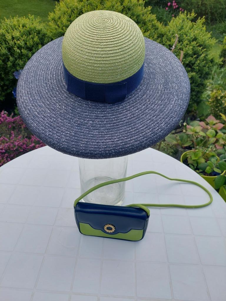 CHAPEAU ET PETIT SAC VINTAGE, Ophalen of Verzenden, Gebruikt