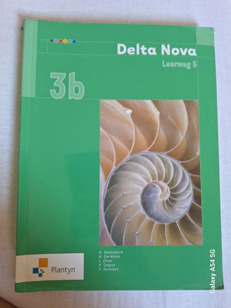 Delta nova wiskunde - 3b (5u), Boeken, Ophalen, ASO, Wiskunde A, Plantyn