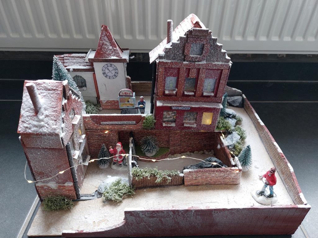 Handgemaakt miniatuur kersttafereel, Diversen, Ophalen, Nieuw