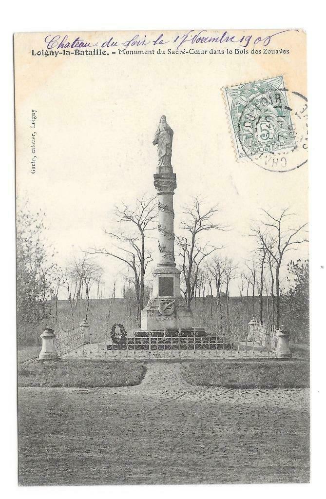 Loigny La Bataille Monument du Sacré Coeur, Collections, Enlèvement ou Envoi, Affranchie, France