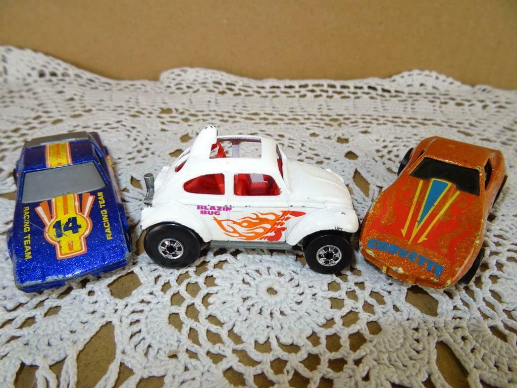 Vintage Hot Wheels Corvette Blazin Bug Nissan ook los t.k., Hobby en Vrije tijd, Modelauto's | Overige schalen, Gebruikt, Auto