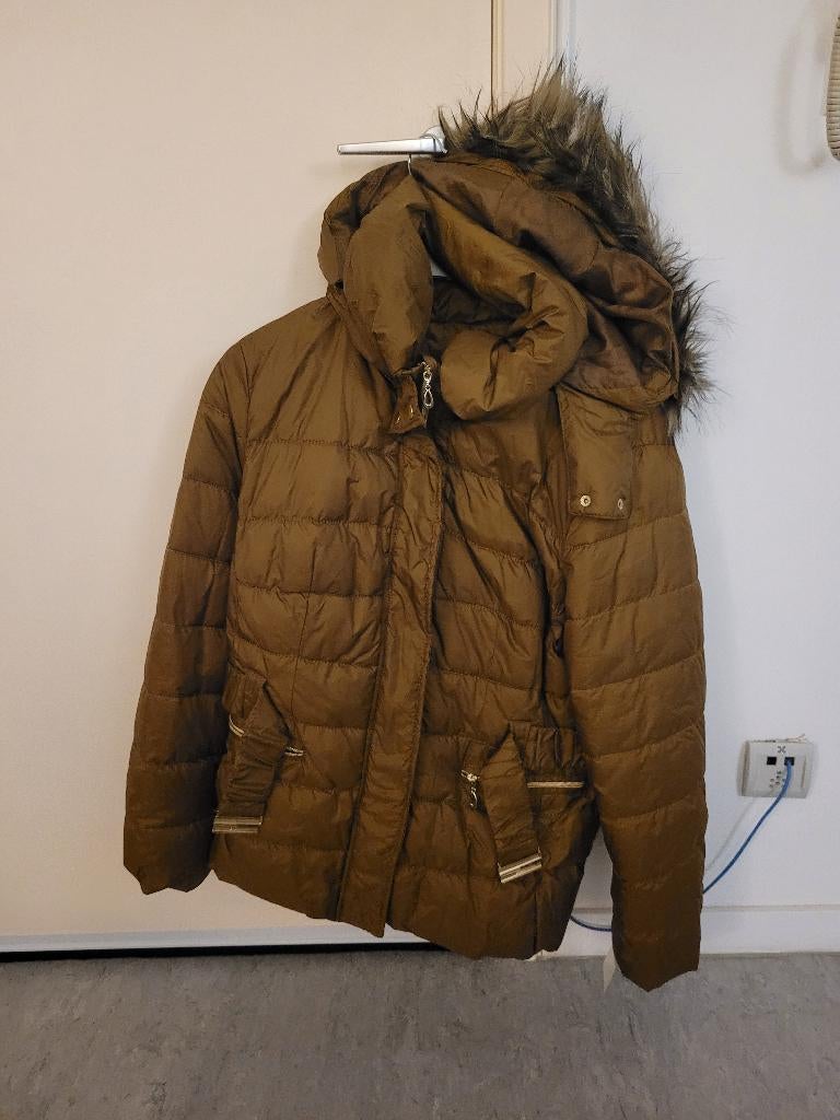 winterjas voor dames, Bruin, Maat 42/44 (L), Nieuw, Ophalen