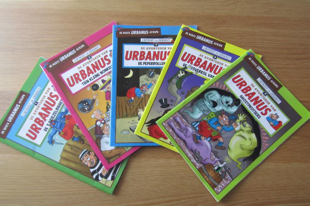 De 5 beste Urbanus strips, Boeken, Linthout en Urbanus, Ophalen of Verzenden, Zo goed als nieuw, Meerdere stripboeken