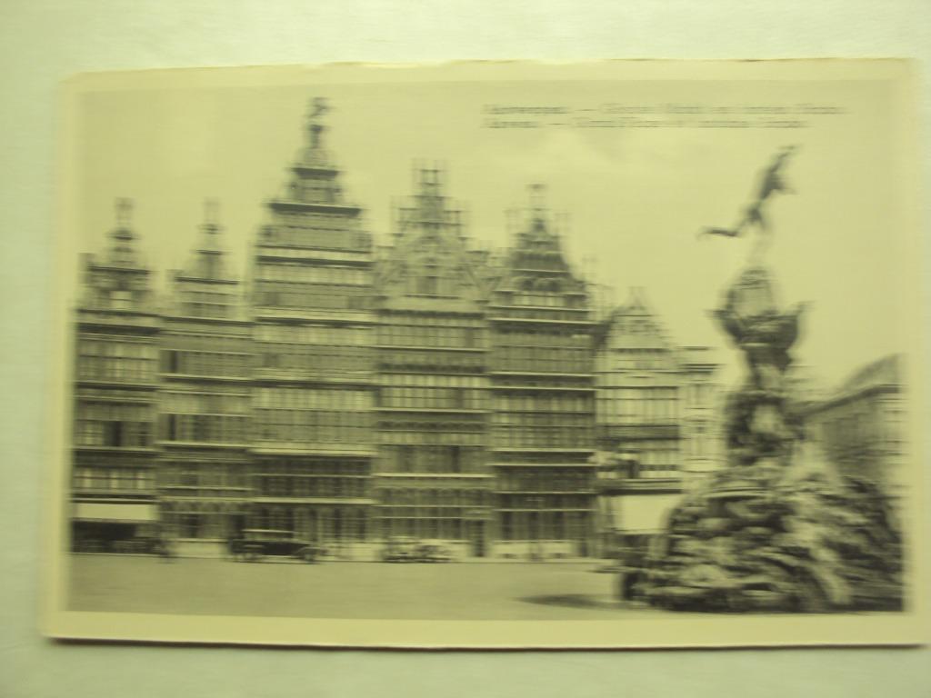 52552 - ANTWERPEN - GROOTE MARKT EN FONTEIN BRABO, Ophalen of Verzenden, Antwerpen
