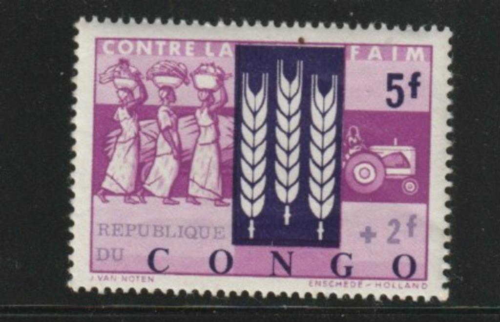 CONGO  TIMBRES  1963  DIVERS, Enlèvement ou Envoi, Autres pays, Affranchi