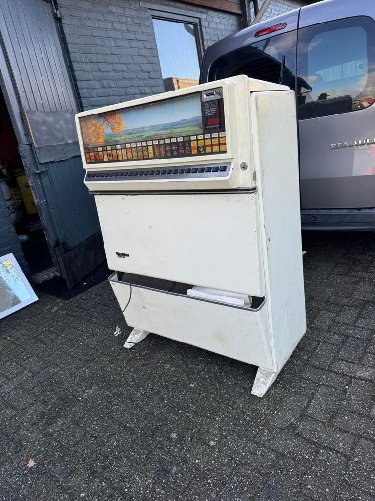 Vintage Wurlitzer reclame sigaretten machine, Ophalen, Gebruikt, Gebruiksvoorwerp