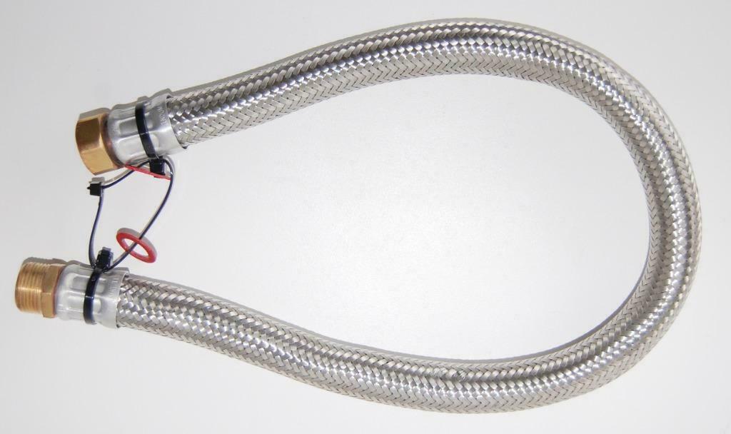 Tuyau blindé flexible 3/4" mâle x 3/4" femelle – Ø27mm, Bricolage & Construction, Chauffage & Radiateurs, Enlèvement ou Envoi