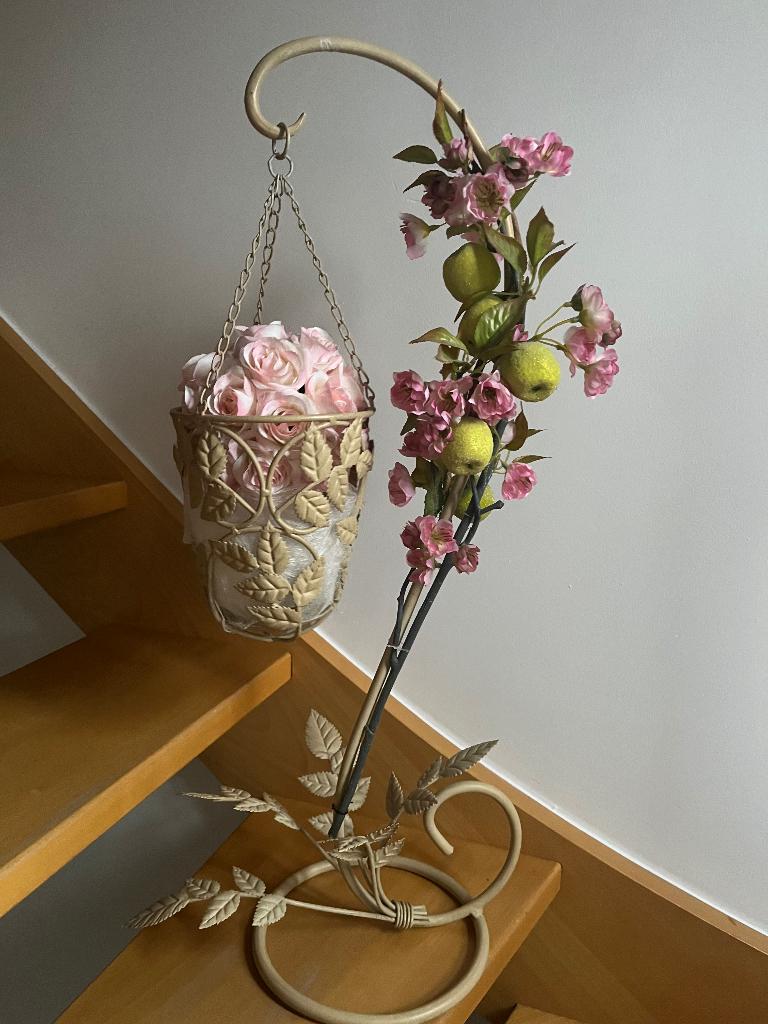 Pied support pour plante ou fleurs métal, Jardin & Terrasse, Intérieur, Comme neuf, Enlèvement, Métal