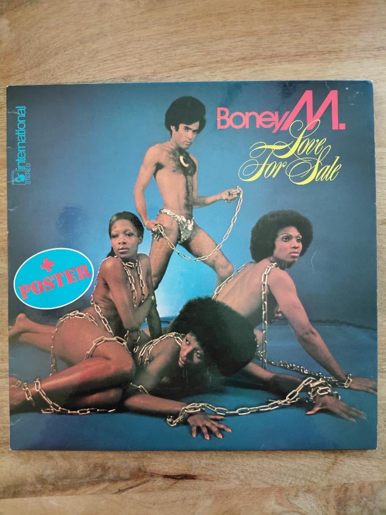 Lp Boney M + poster, Cd's en Dvd's, Ophalen of Verzenden, Gebruikt