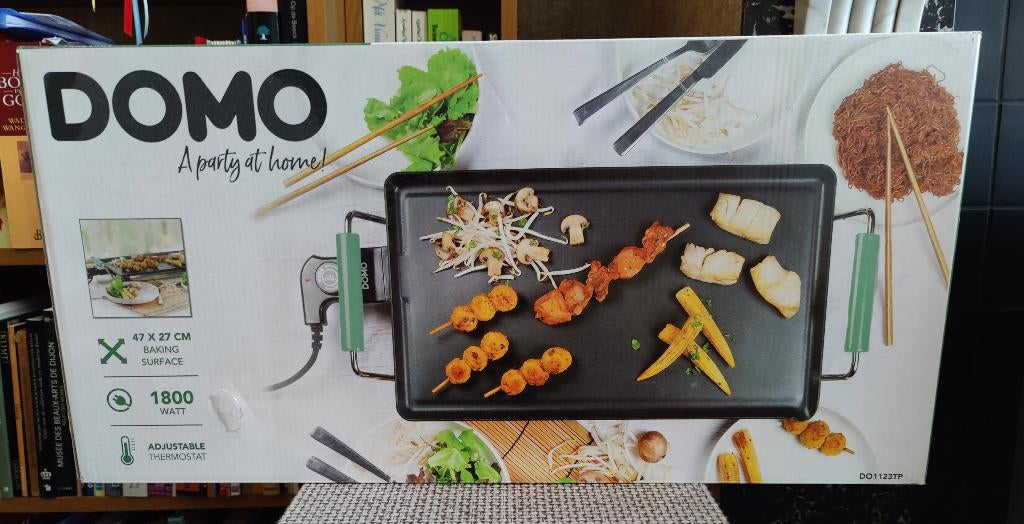 DOMO Teppanyaki 47 cm 1800 W NIEUW, Ophalen of Verzenden, Nieuw, Tafelgrill