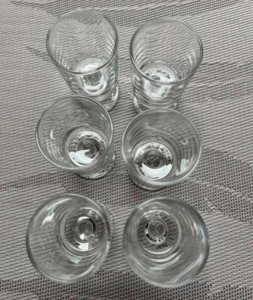 6 likeur glaasjes, Ophalen of Verzenden, Zo goed als nieuw