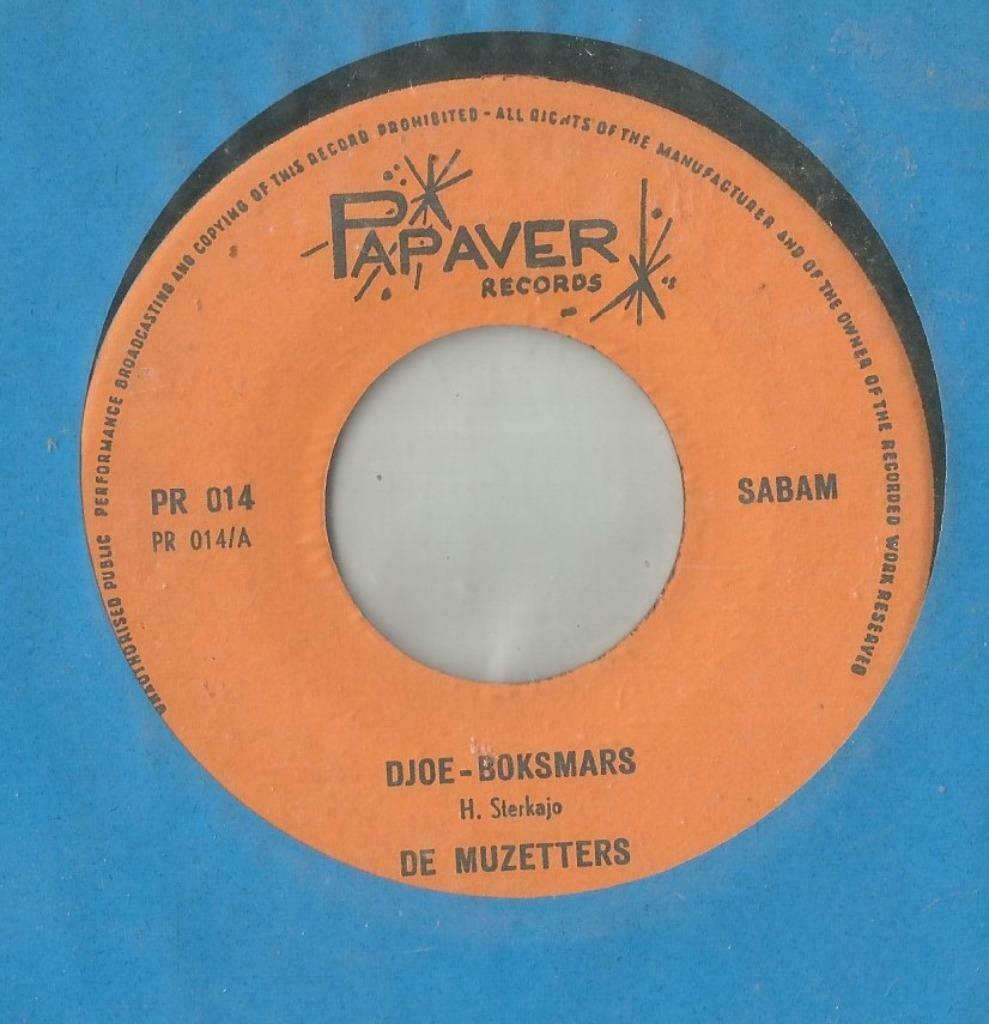 De Muzetters – Djoe-Boksmars / Krieken wals - Single, Ophalen of Verzenden, Gebruikt, Nederlandstalig
