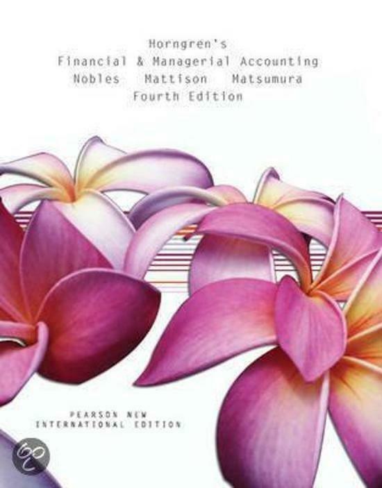 Horngren's Financial & Managerial Accounting, Boeken, Ophalen of Verzenden, Gelezen