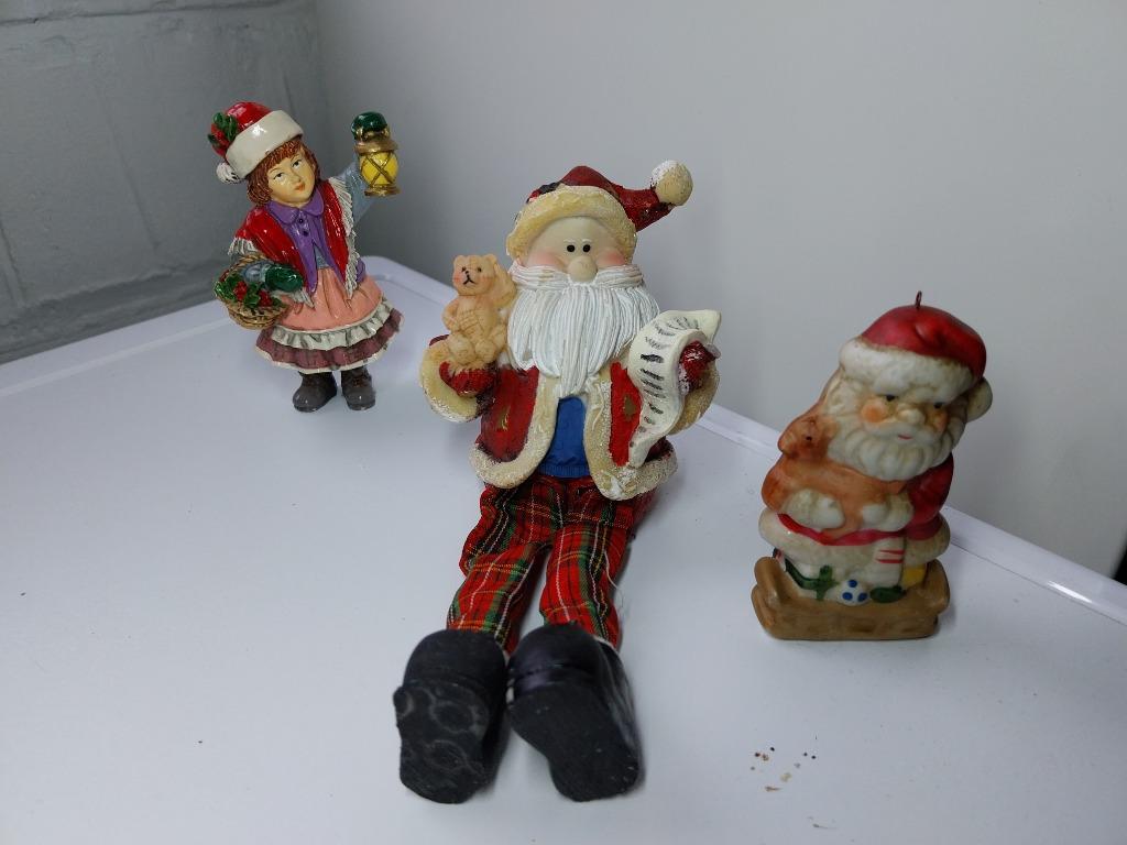 Beeldjes kerstman kerstdecoratie, Diversen, Ophalen of Verzenden, Zo goed als nieuw