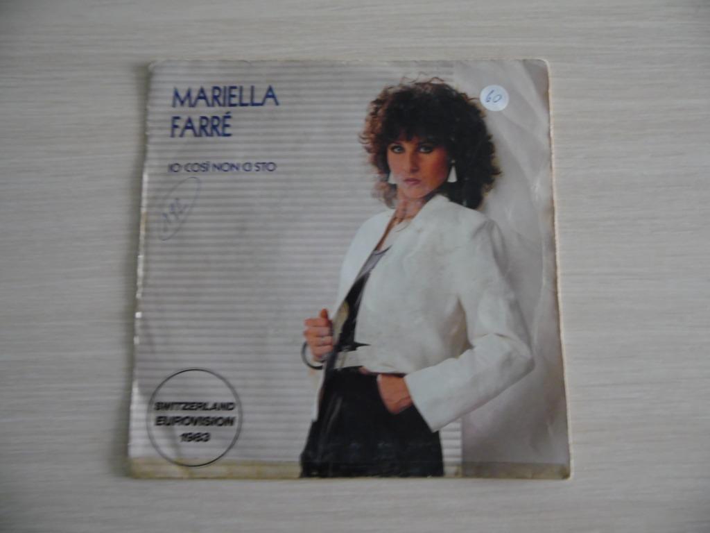IO COSI NON CI STO   MARIELLA FARRÉ     EUROVISION  1983, Enlèvement ou Envoi, Comme neuf, Autres formats