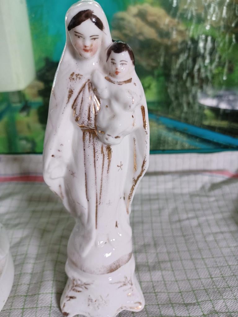 Mariabeeld met kind, Antiek en Kunst, Antiek | Religieuze voorwerpen, Ophalen of Verzenden