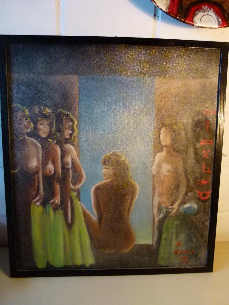 vernissage 1994 M. Query Guel d´amour schilderij, Antiquités & Art, Enlèvement