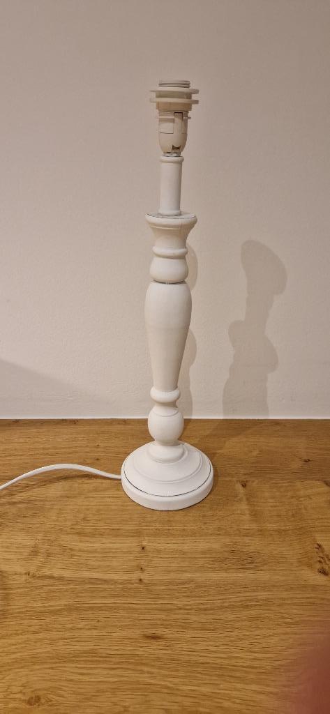 lampvoet landelijke stijl wit, Ophalen of Verzenden, Zo goed als nieuw, Hout
