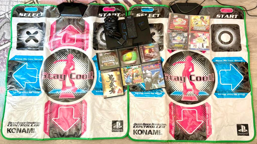 All-in, Japan, PS2 PlayStation met Dance Revolution, Games en Spelcomputers, Ophalen, Zo goed als nieuw