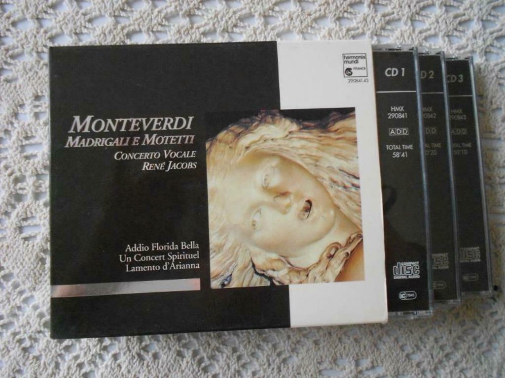 Concerto Vocale (René Jacobs), Madrigali e Motetti (3 CD), Cd's en Dvd's, Barok, Vocaal