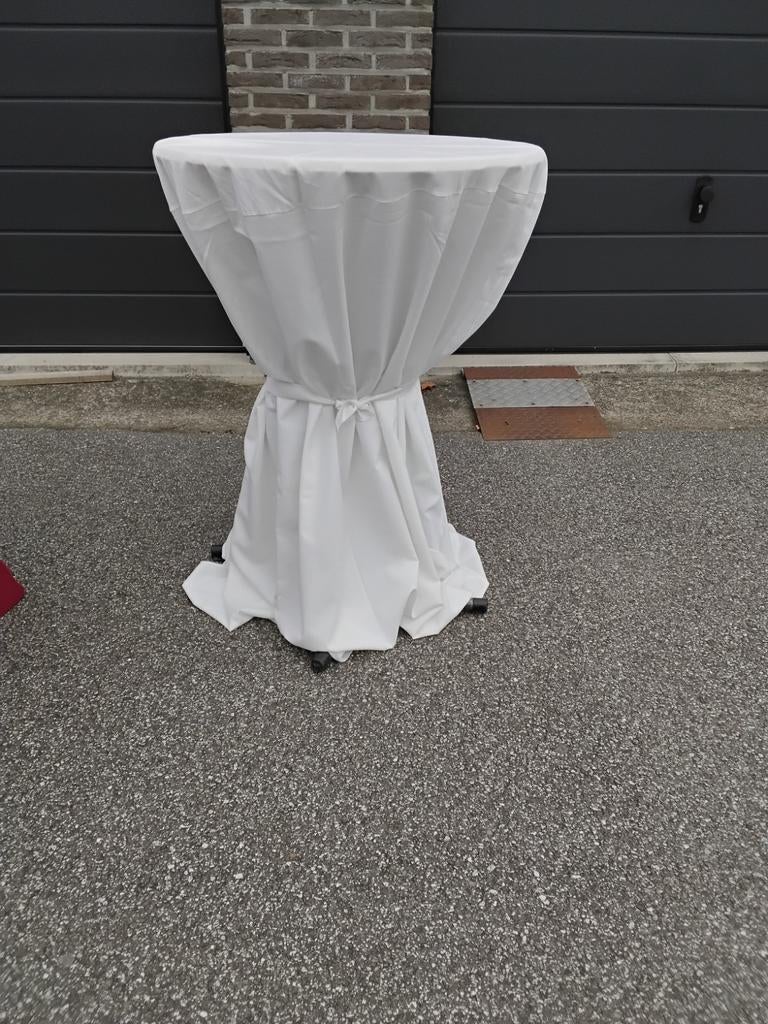 Witte tafelkleden, Huis en Inrichting, Ophalen, Gebruikt, Rond, Binnen