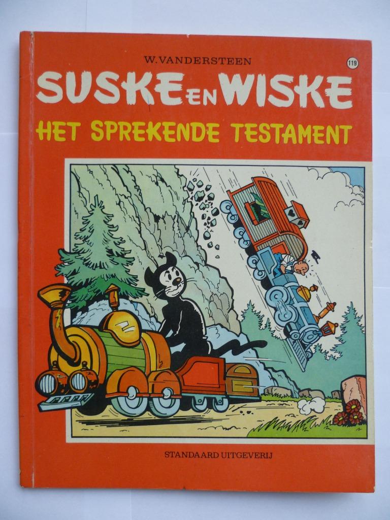 S&W 1E DRUK NR:119"HET SPREKENDE TESTAMENT"UIT 1971, Boeken, Stripverhalen, Gelezen, Willy Vandersteen, Eén stripboek, Ophalen of Verzenden
