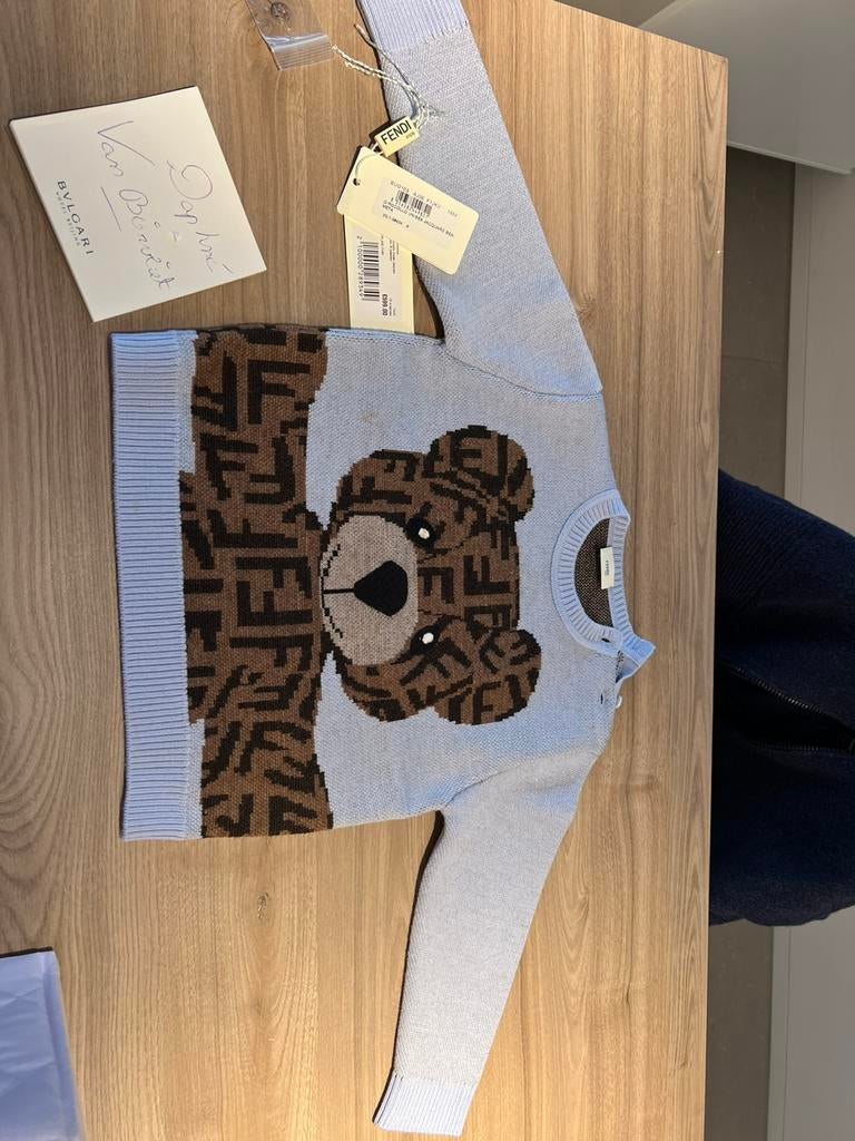Prachtige wollen trui van Fendi, unisex, 18maand, Ophalen of Verzenden, Zo goed als nieuw