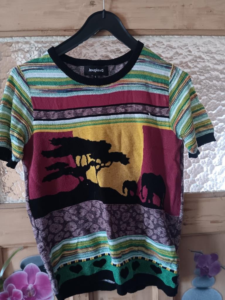 Pull multicolore Desigual, Vêtements | Femmes, Enlèvement ou Envoi, Autres couleurs, Taille 36 (S), Comme neuf