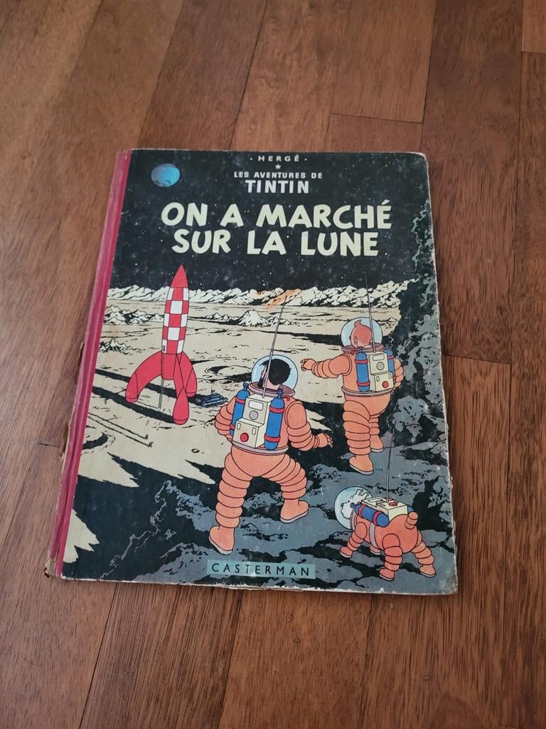 Tintin Tintin On a Marché sur la lune, première édition B11, Antiquités & Art, Enlèvement ou Envoi