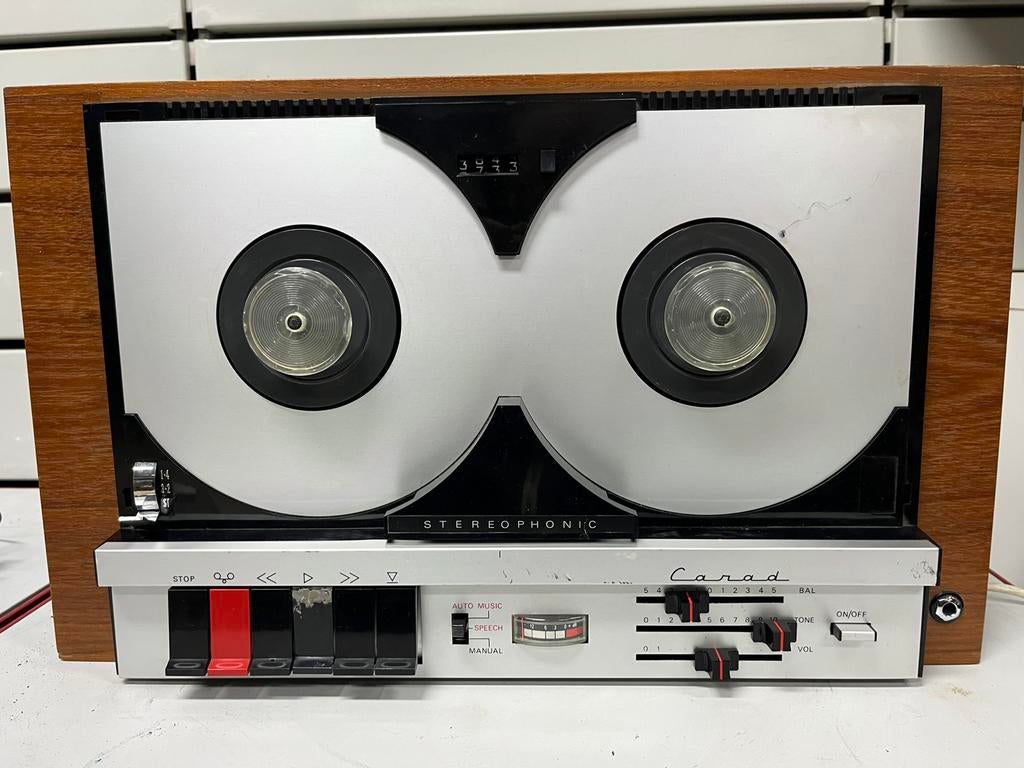 Magnétophone à bandes Vintage CARAD 3258 - Rare- Hi-Fi Belge, Enlèvement, Magnétophone