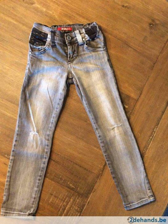 Stoere jeans Miss Sixty kleur grijs.  Maat 116, Ophalen of Verzenden, Gebruikt, Meisje, Broek