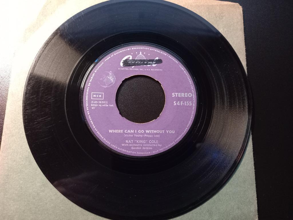 Nat "King" Cole – Where Can I Go Without You '7, Gebruikt, 7 inch, Single, Ophalen of Verzenden