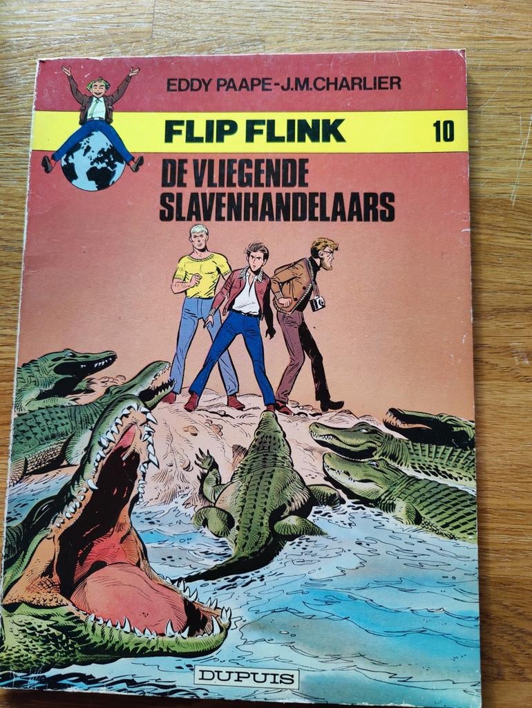 Flip Flink 10 De vliegende slavenhandelaars, Boeken, Stripverhalen, Gelezen, Eén stripboek, Eddy Paape - JM Charlier, Ophalen of Verzenden