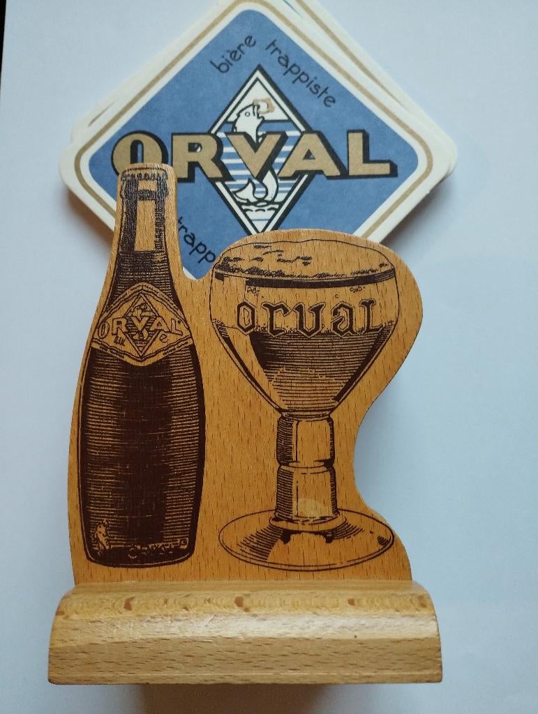 Porte sous bock Orval, Ophalen of Verzenden, Zo goed als nieuw, Viltje(s)