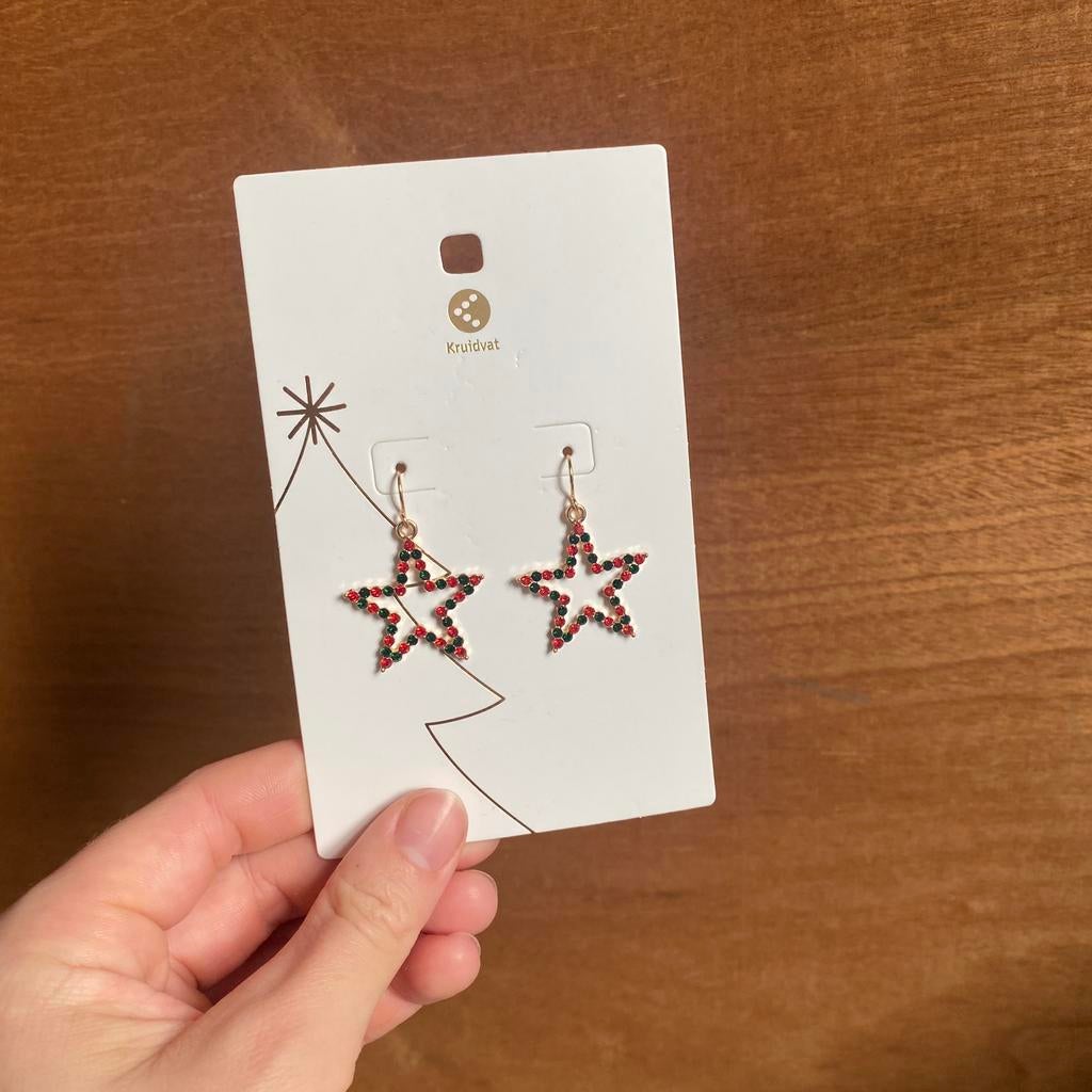 Boucles d'oreilles de Noël Kruidvat, Bijoux, Sacs & Beauté, Enlèvement ou Envoi, Pendantes, Neuf, Rouge