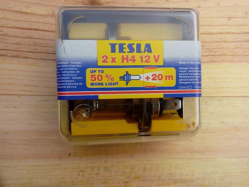 Setje 2 autolampen h4 merk tesla, Ophalen of Verzenden, Nieuw, Universele onderdelen