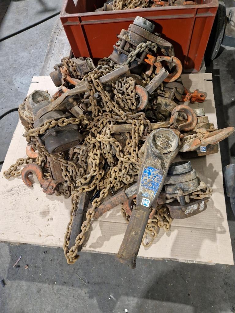 Teab , prijs verlaagd, 12x ketting takel spanner 1,6t, Doe-het-zelf en Bouw, Ophalen