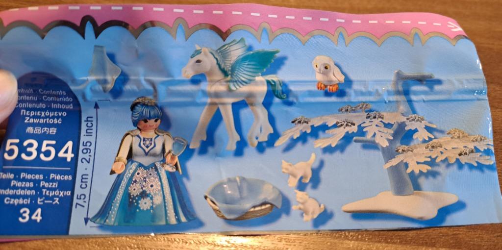 Playmobil 5354 Winterprinses met pegasusveulen sneeuwvlok, Kinderen en Baby's, Speelgoed | Playmobil, Ophalen of Verzenden, Gebruikt
