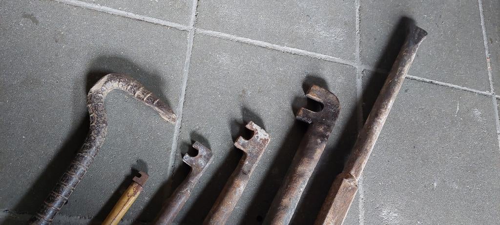 Buiggereedschap voor betonstaal, Ophalen, Gebruikt