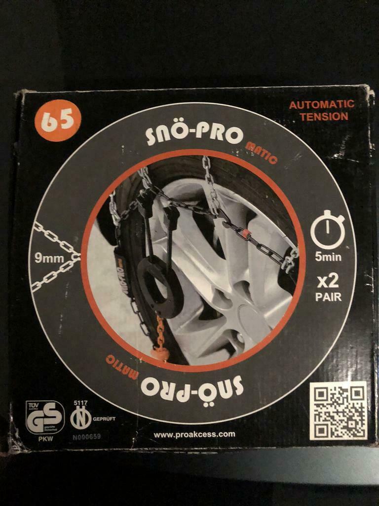 Chaînes neige Sno Pro Matic 65 montage facile, Comme neuf