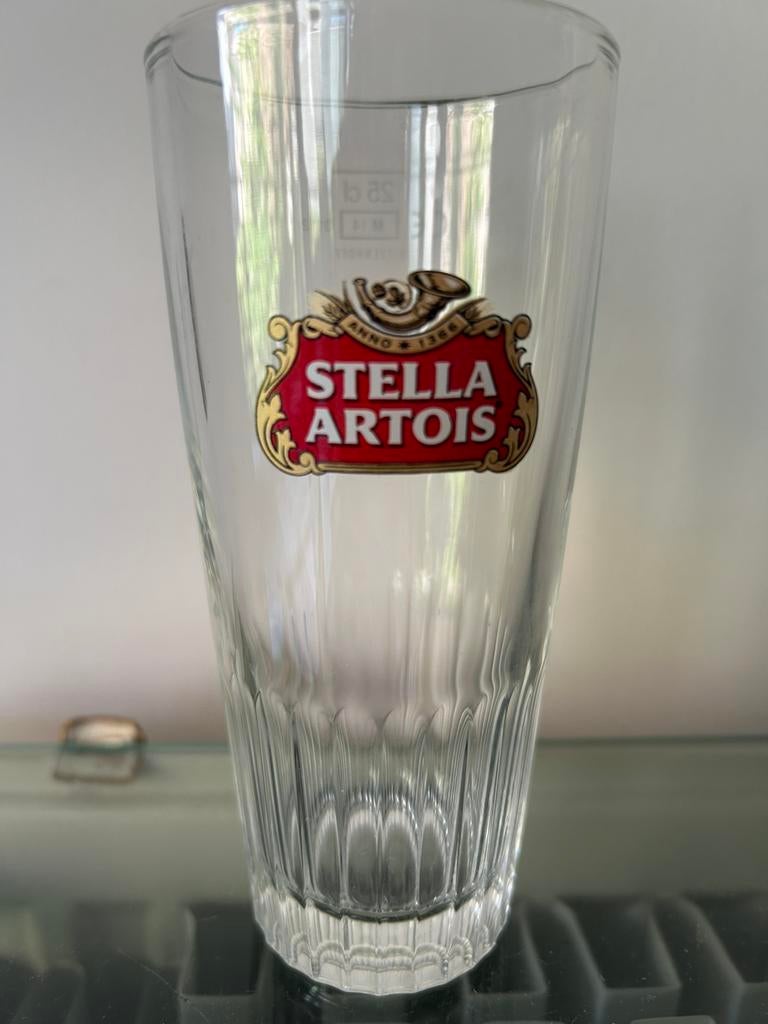 Bierglazen Stella Artois boerkes 25cl, Ophalen, Zo goed als nieuw, Stella Artois