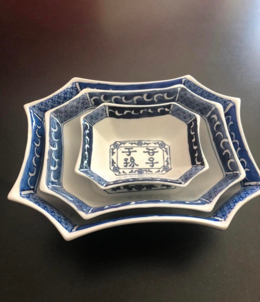 3 plats en faience « chinois », Enlèvement, Neuf, Récipient(s)
