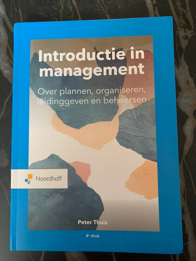 Introductie in management, Livres, Livres d'étude & Cours, Enlèvement, Comme neuf