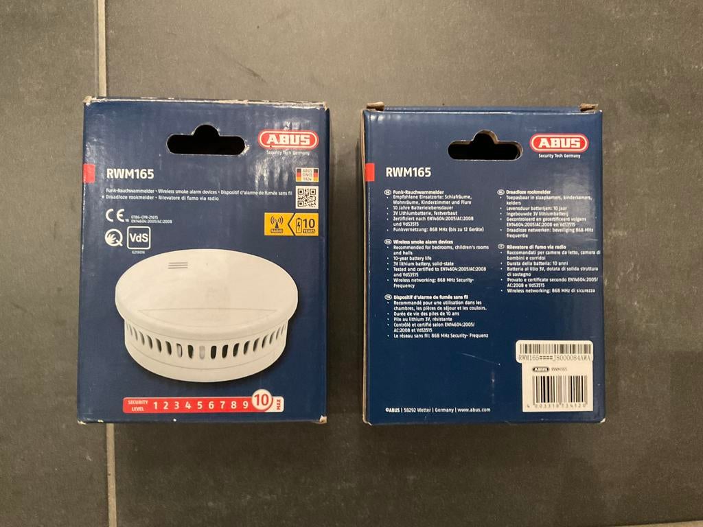 ABUS Rookmelders, Doe-het-zelf en Bouw, Alarmsystemen, Ophalen, Nieuw, Compleet systeem, Rook