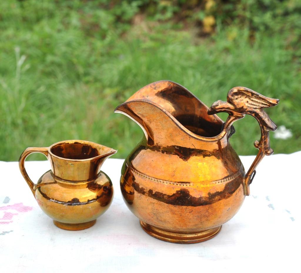 crémier +pot a lait en faïence jersey, Antiquités & Art, Antiquités | Céramique & Poterie, Enlèvement ou Envoi